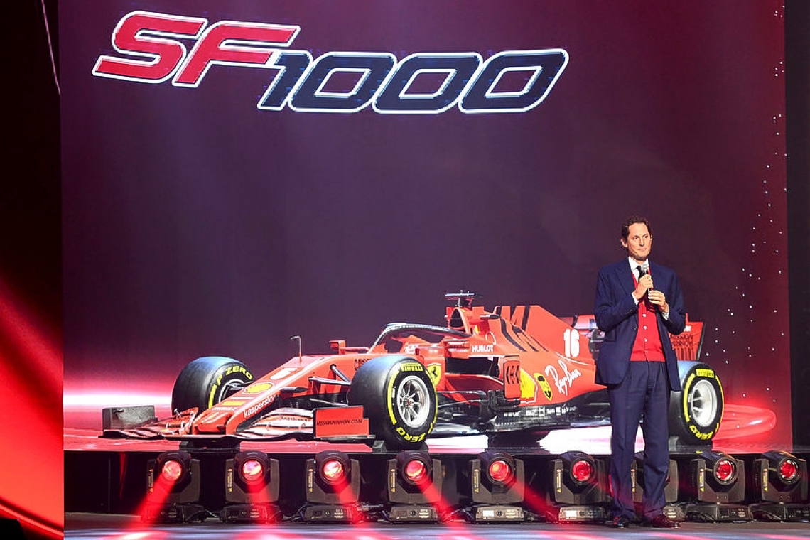 Ferrari show off new SF1000 car with a touch of theatre