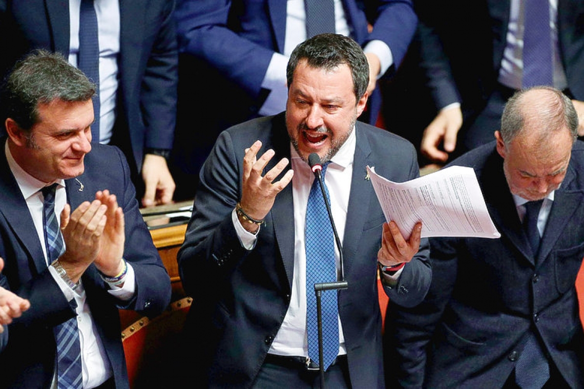 Italian Senate lifts immunity of defiant Salvini over migrant boat