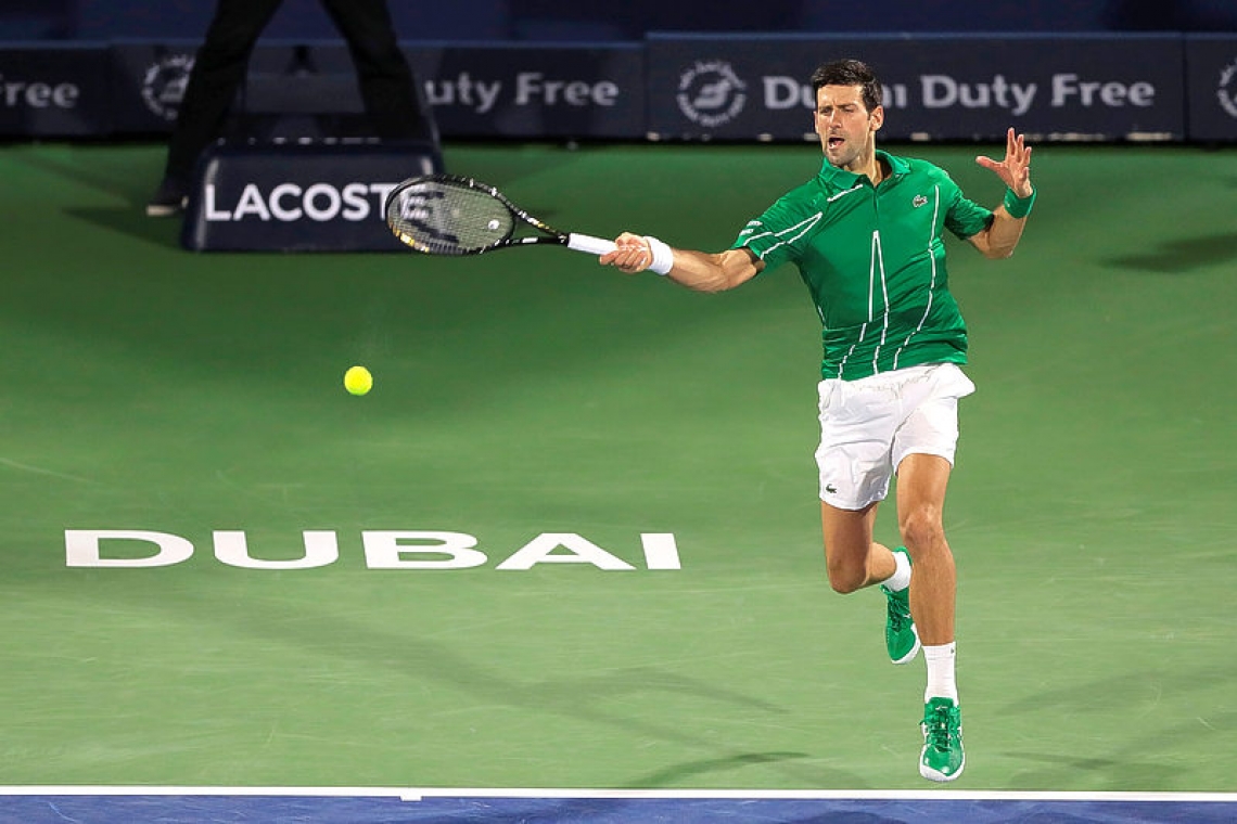  Djokovic continues hot streak with opening win in Dubai