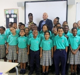     Minister Wever visits  St. Dominic pupils   