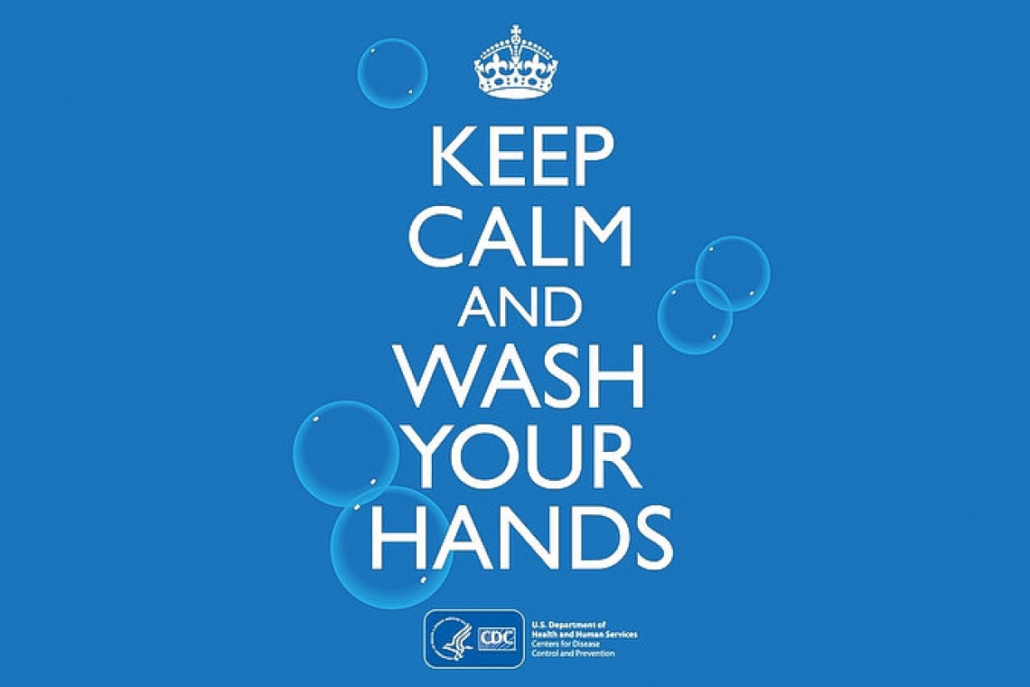 Washing hands and staying safe & positive
