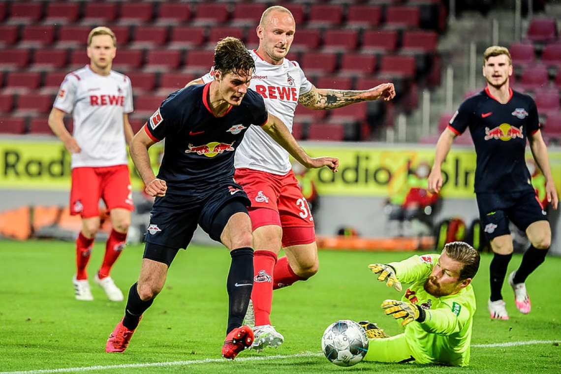 Leipzig move into third spot  with 4-2 win at Cologne