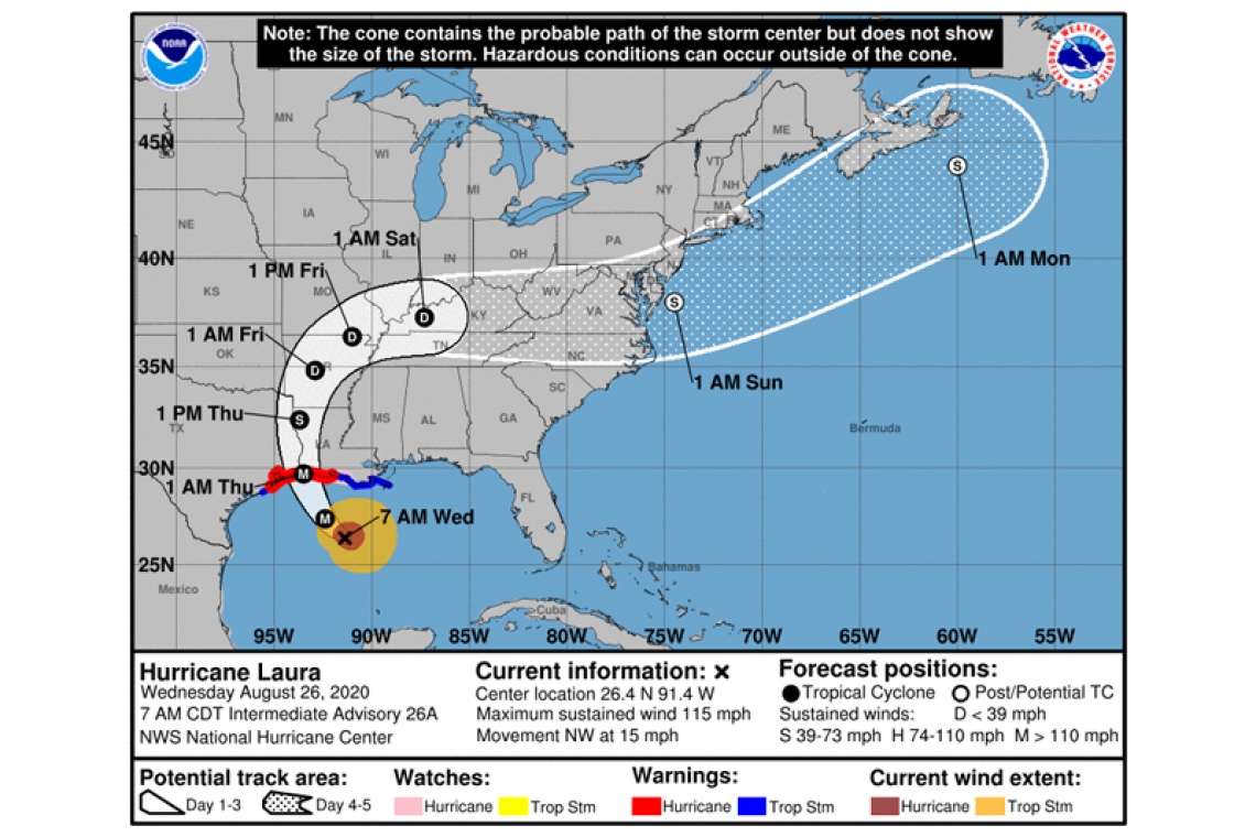 ...LAURA STRENGTHENS INTO A MAJOR HURRICANE...