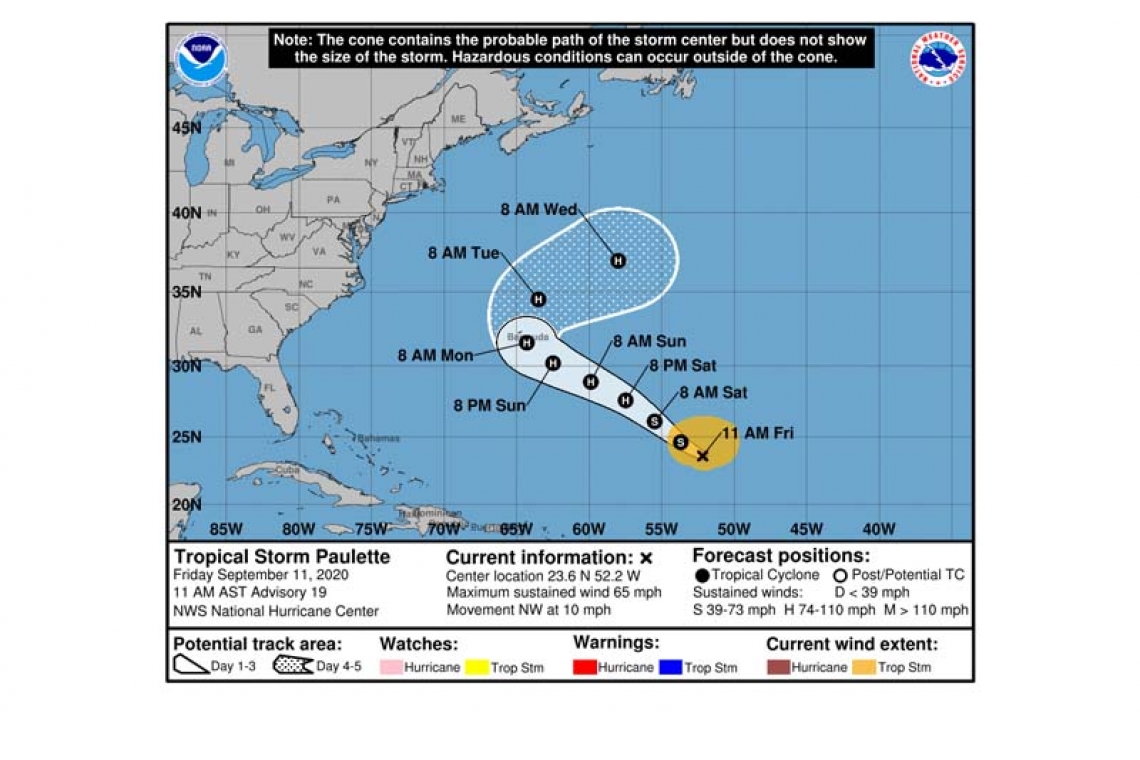 ...PAULETTE EXPECTED TO BECOME A HURRICANE SATURDAY OR SATURDAY NIGHT...