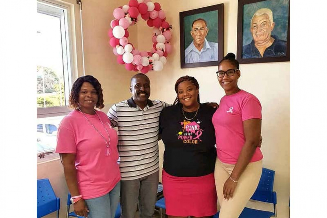 Statia community shows its support  for Breast Cancer Awareness Month