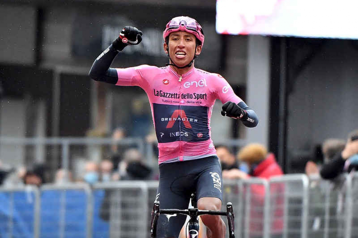 Bernal wins shortened Giro stage 16 to extend overall lead