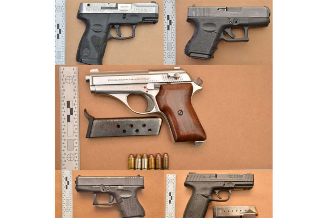 Six illegal firearms confiscated,  prosecutor seeks heavy penalties