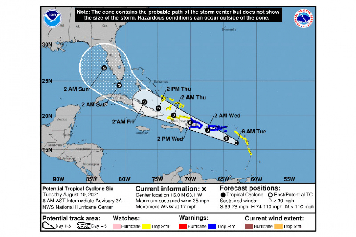 Potential Tropical Cyclone Six Intermediate Advisory Number 3A