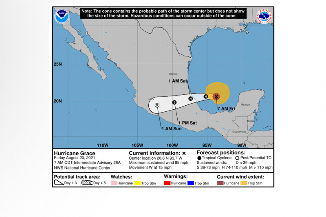 ...AIR FORCE HURRICANE HUNTERS FIND GRACE HAS STRENGTHENED INTO A HURRICANE...