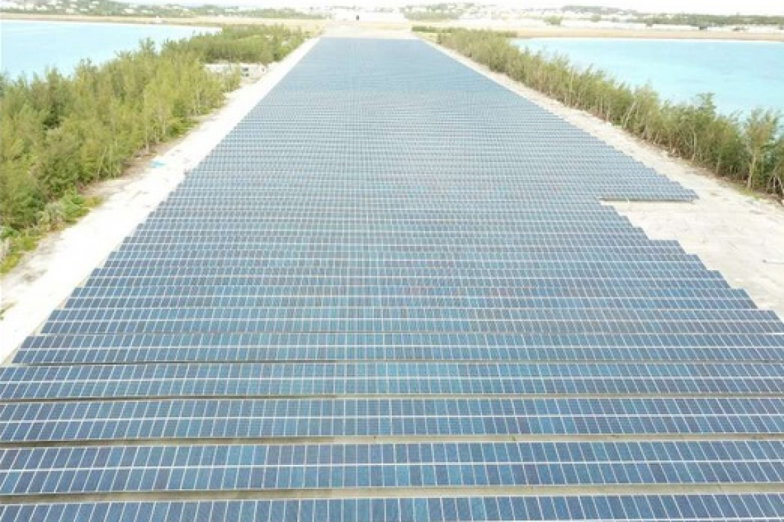 Solar farm at airport  finger online soon