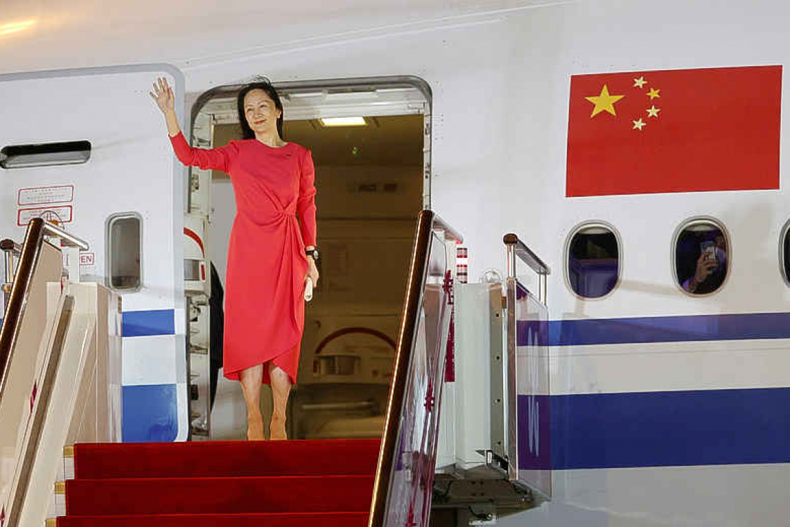 China welcomes Huawei executive home