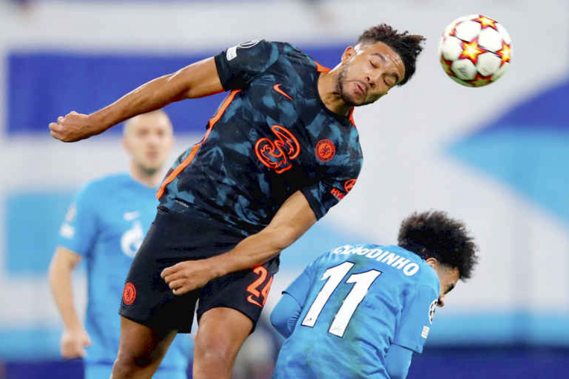 Chelsea lose top spot after 3-3 draw at Zenit