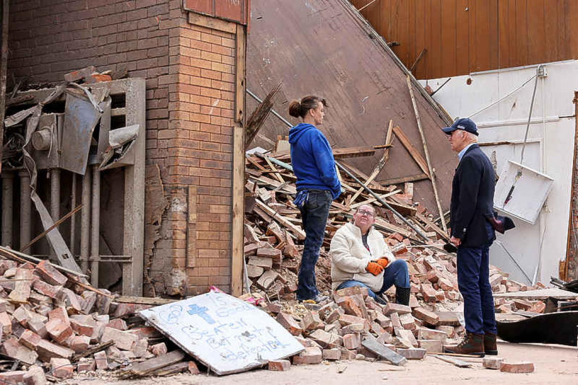 'Don't hesitate to ask for anything,' Biden tells tornado-hit Kentucky