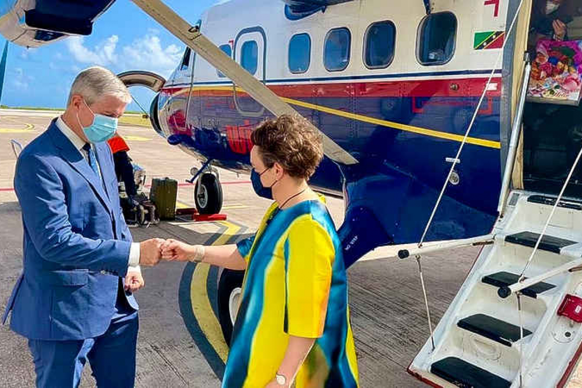 State Secretary Van Huffelen  arrives in Saba for 2-day visit