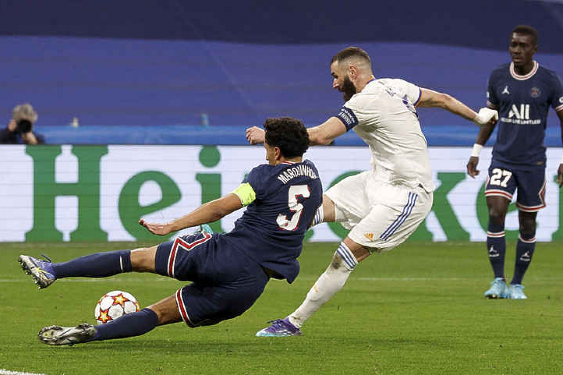 Benzema hat-trick inspires Real comeback 3-1 win over PSG