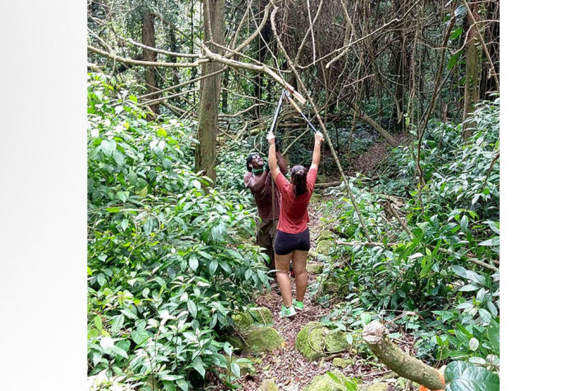 Crater Trail restored,  reopened in Statia