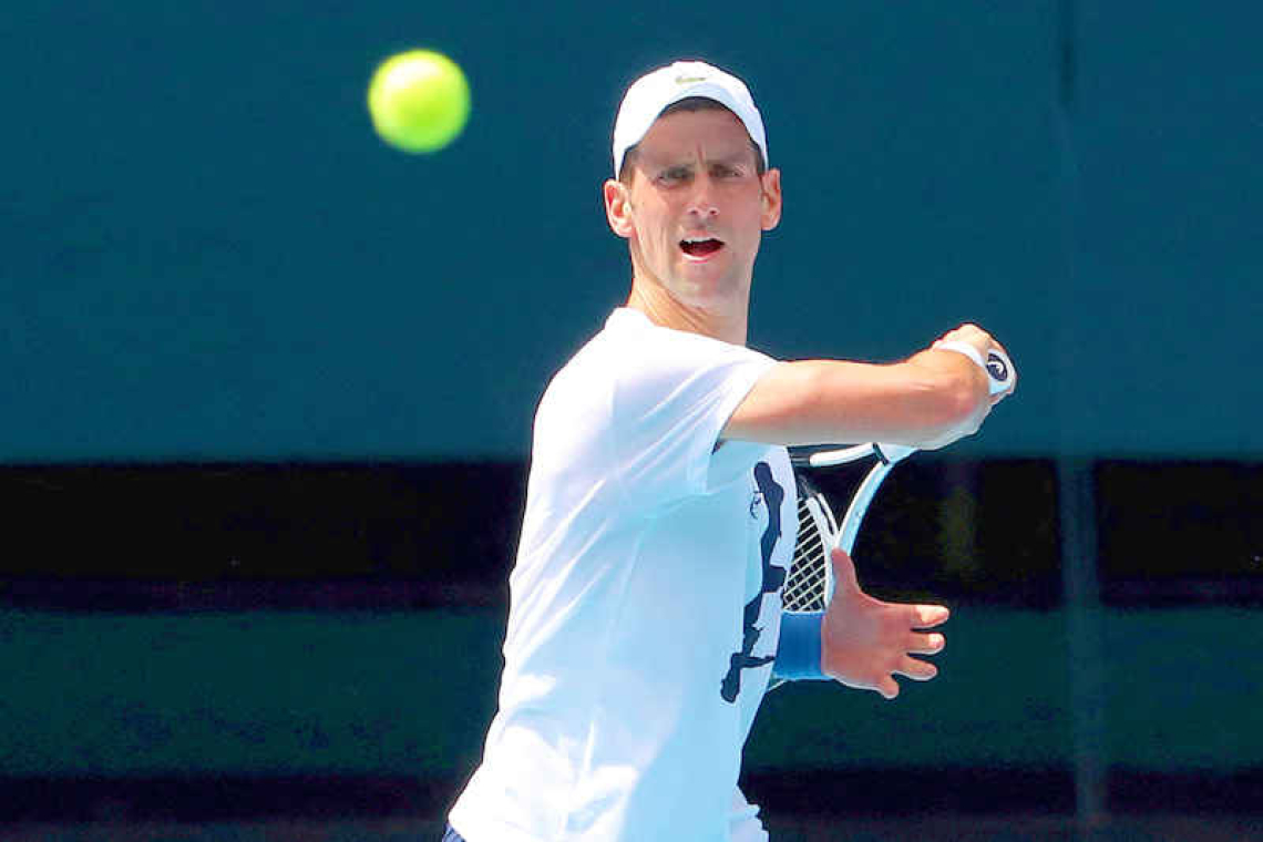 Novak Djokovic back in Australia ahead of Open