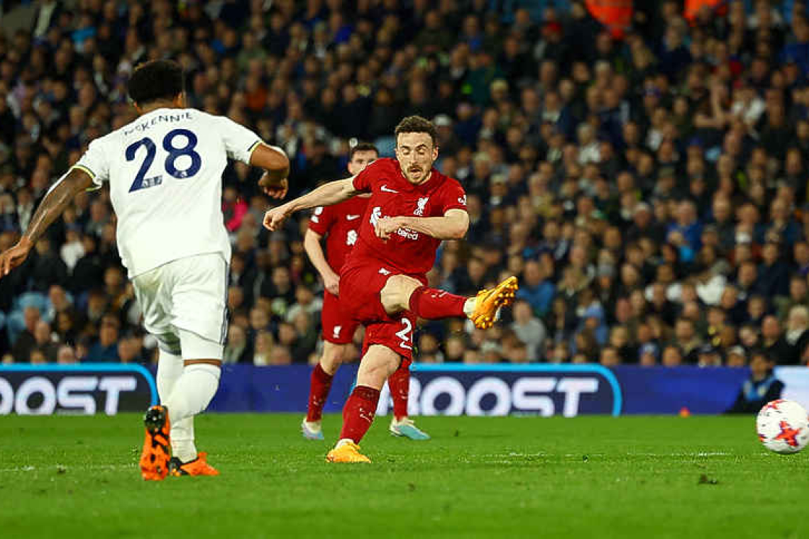 Joy for Diogo Jota as Liverpool thump Leeds 6-1 at Elland Road 