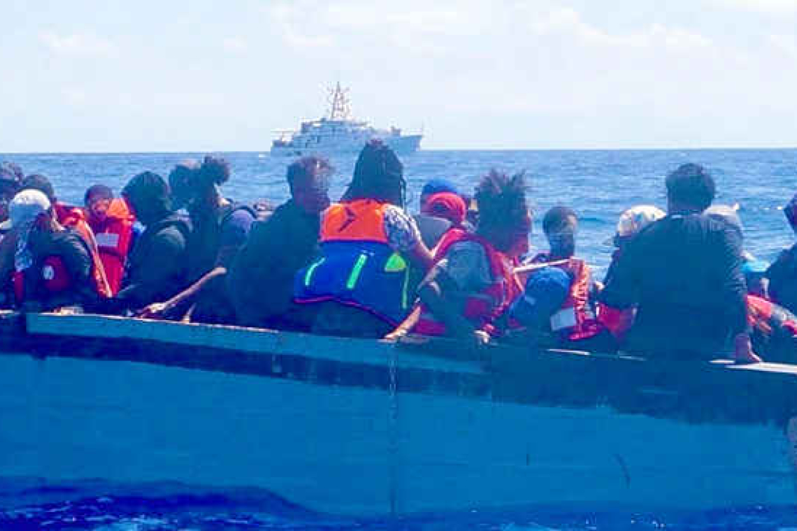       US Coast Guard intercepts 75  illegal Caribbean migrants at sea   