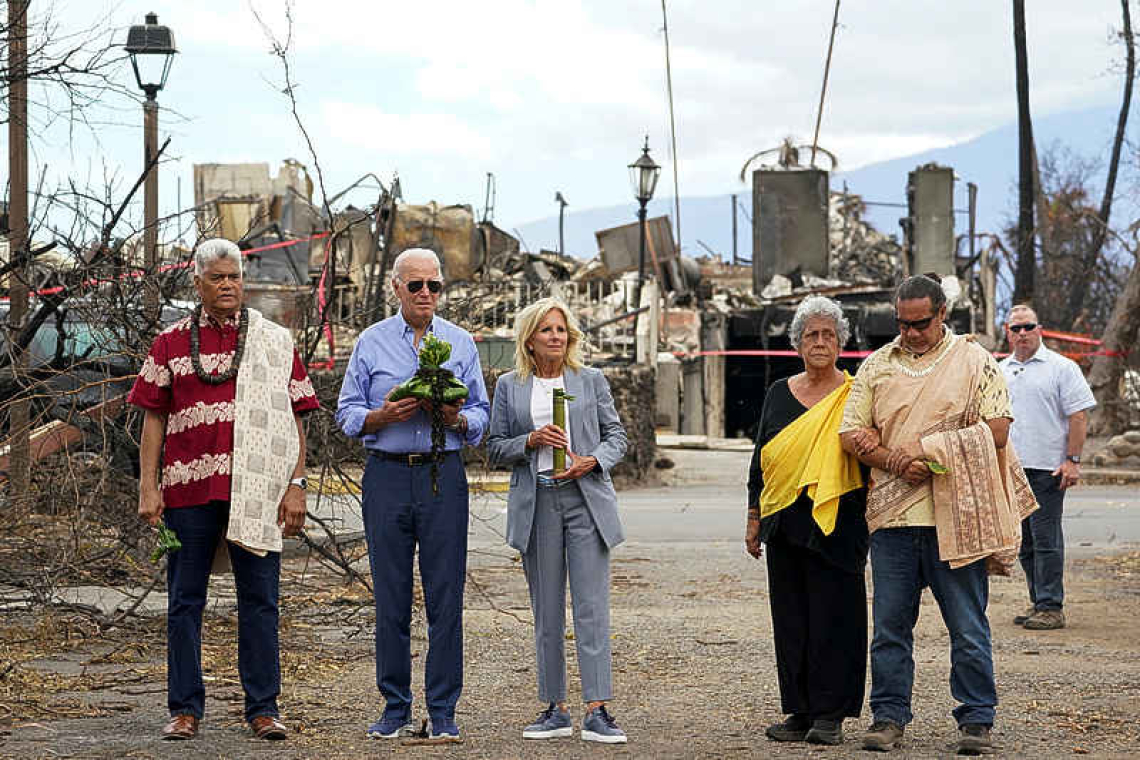 In Maui, Biden vows to respect Hawaii traditions in rebuilding 