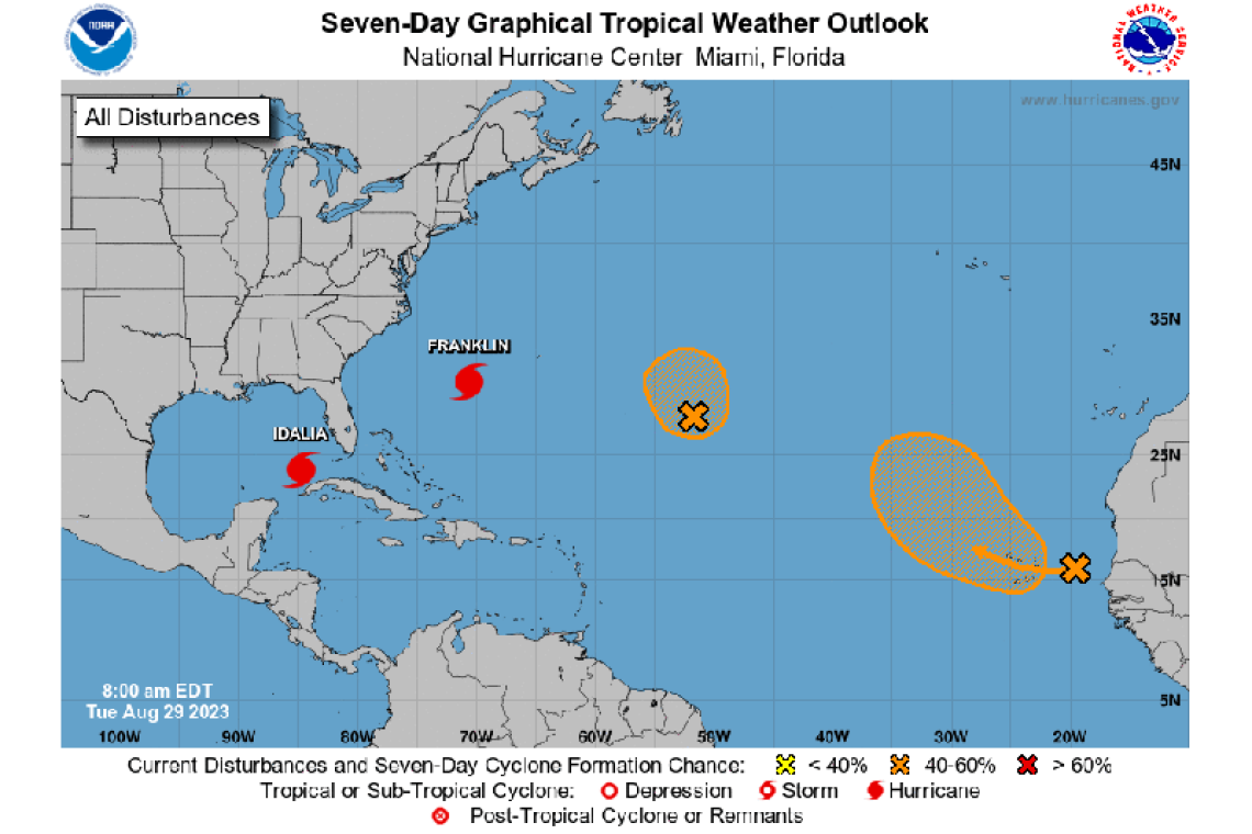 Tropical Weather Outlook  800 AM EDT Tue Aug 29 2023