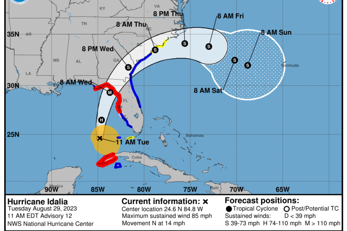 ...IDALIA STRENGTHENING...