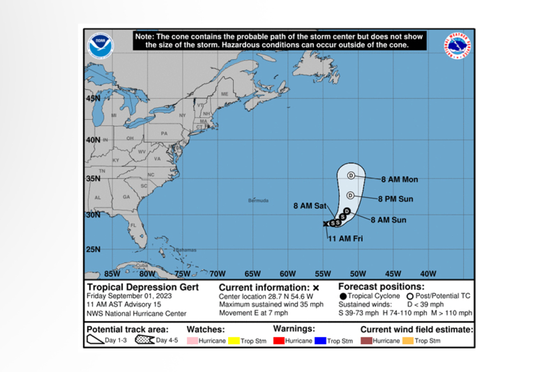 ...GERT COULD BECOME A TROPICAL STORM AGAIN TODAY AFTER 11 DAYS...