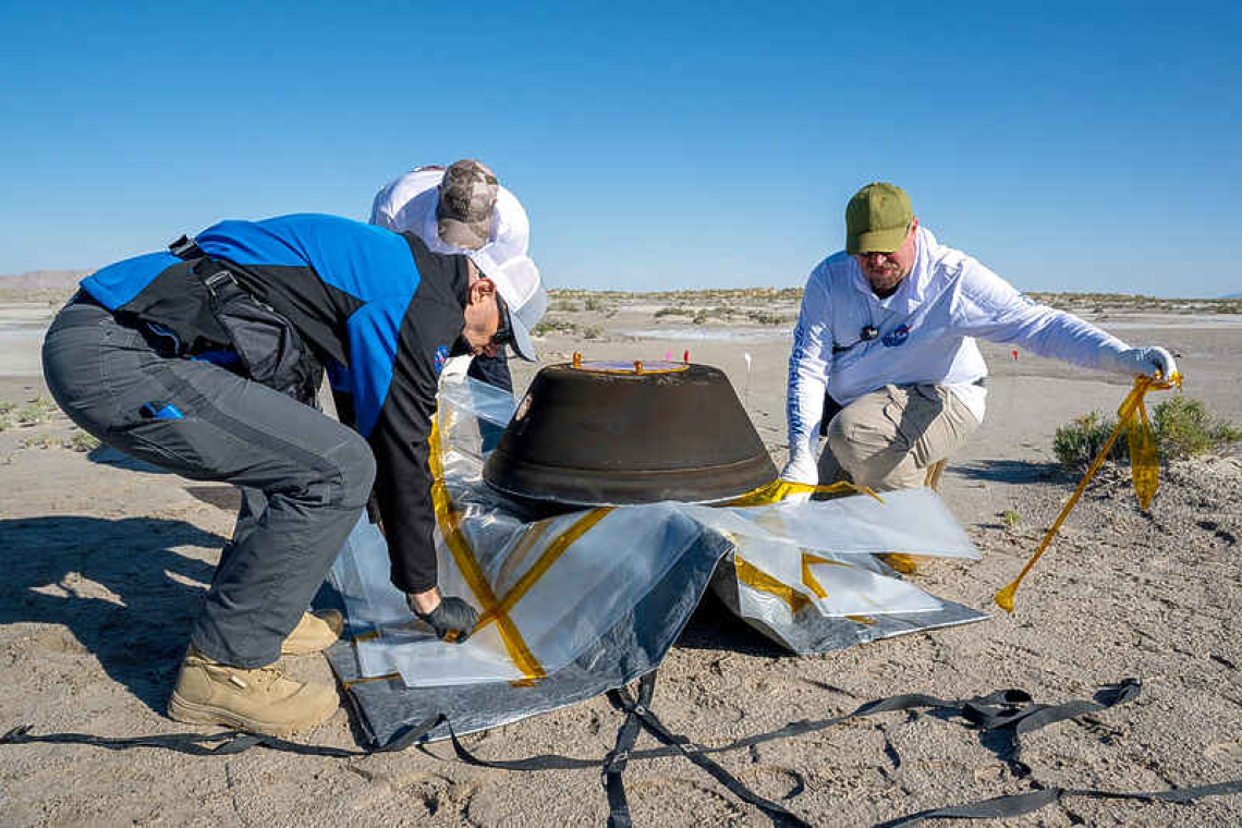 NASA unveils newly returned carbon-rich asteroid sample