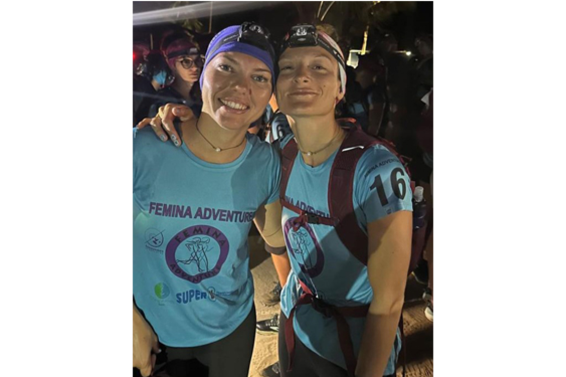 SXM Adventure girls in third position  in Femina Adventure race in Guadeloupe