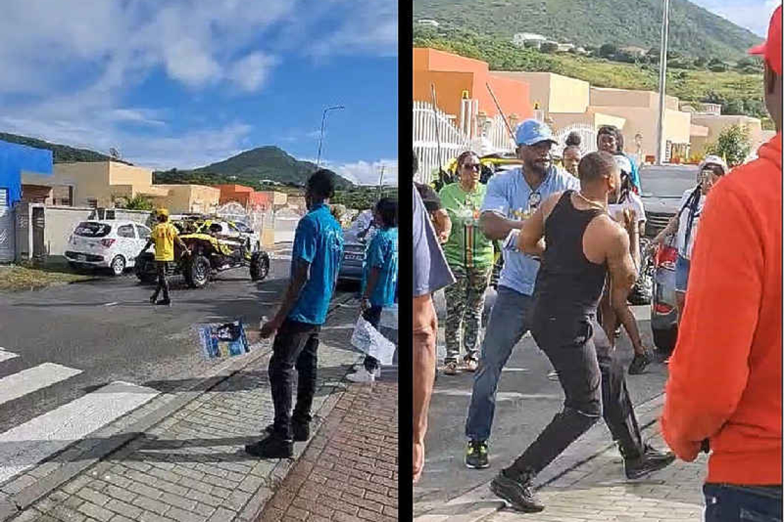 ATV rampage and brawl erupts   at voting station in Belvedere 