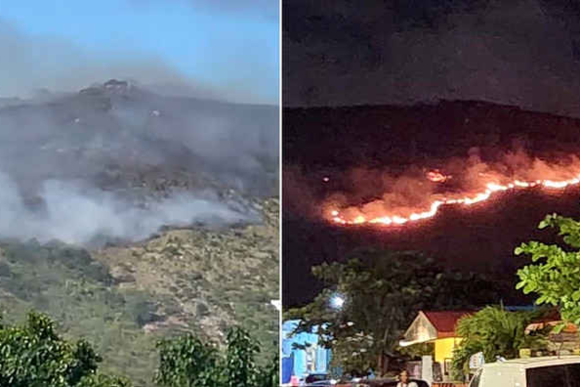 Firefighters successfully contain  bushfires on Middle Region Hill