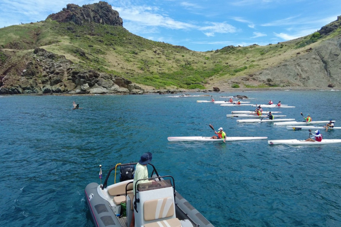 Guadeloupeans dominate Sint Maarten National Kayak Championships Sunday