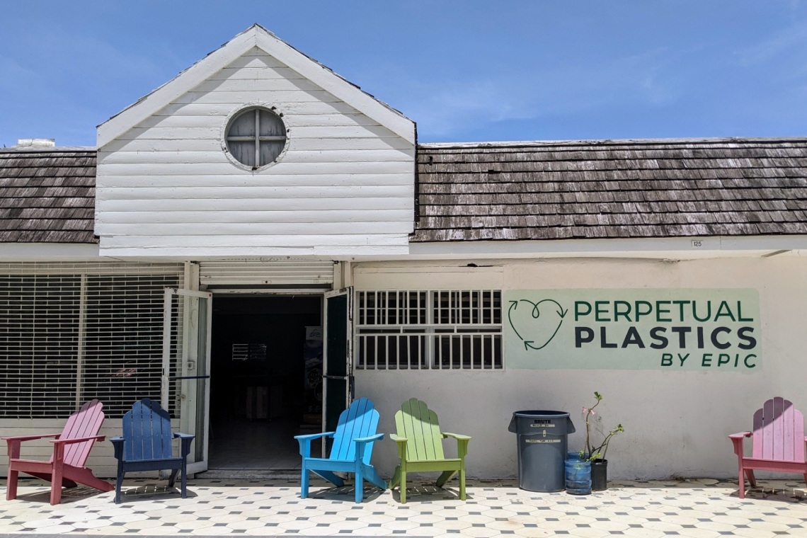 Perpetual Plastics recycling  workspace open to public