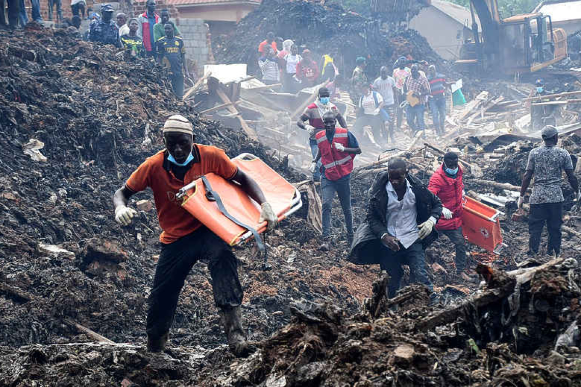 Death toll from landslide at Uganda dump rises to 21