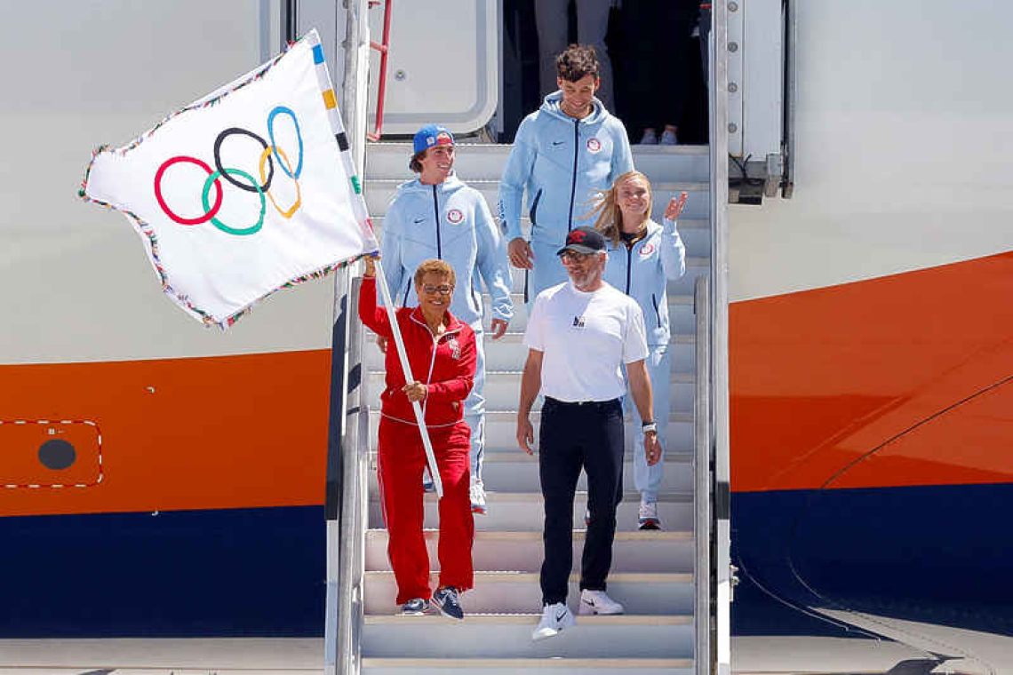 Olympic flag arrives in Los Angeles, host for 2028 Games