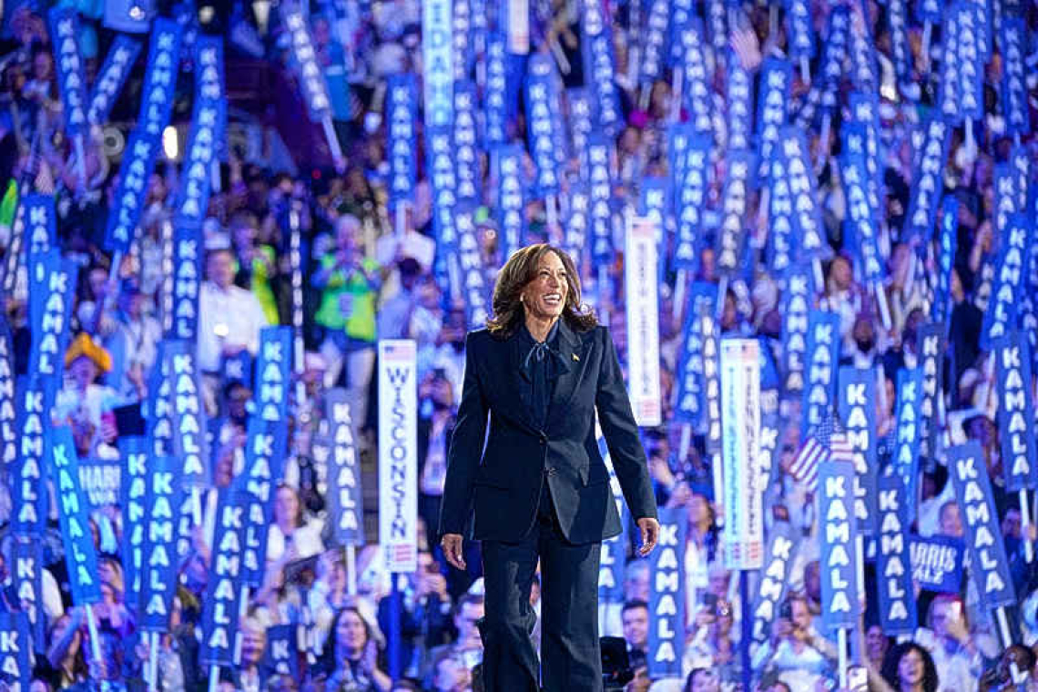 Kamala Harris caps convention with  call to end Gaza war, fight tyranny