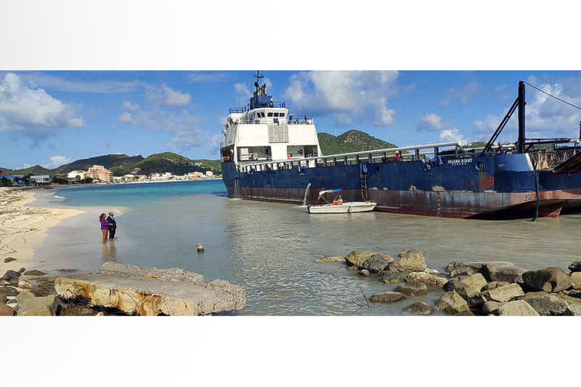 Operation starts to relocate  beached vessel Island Scout