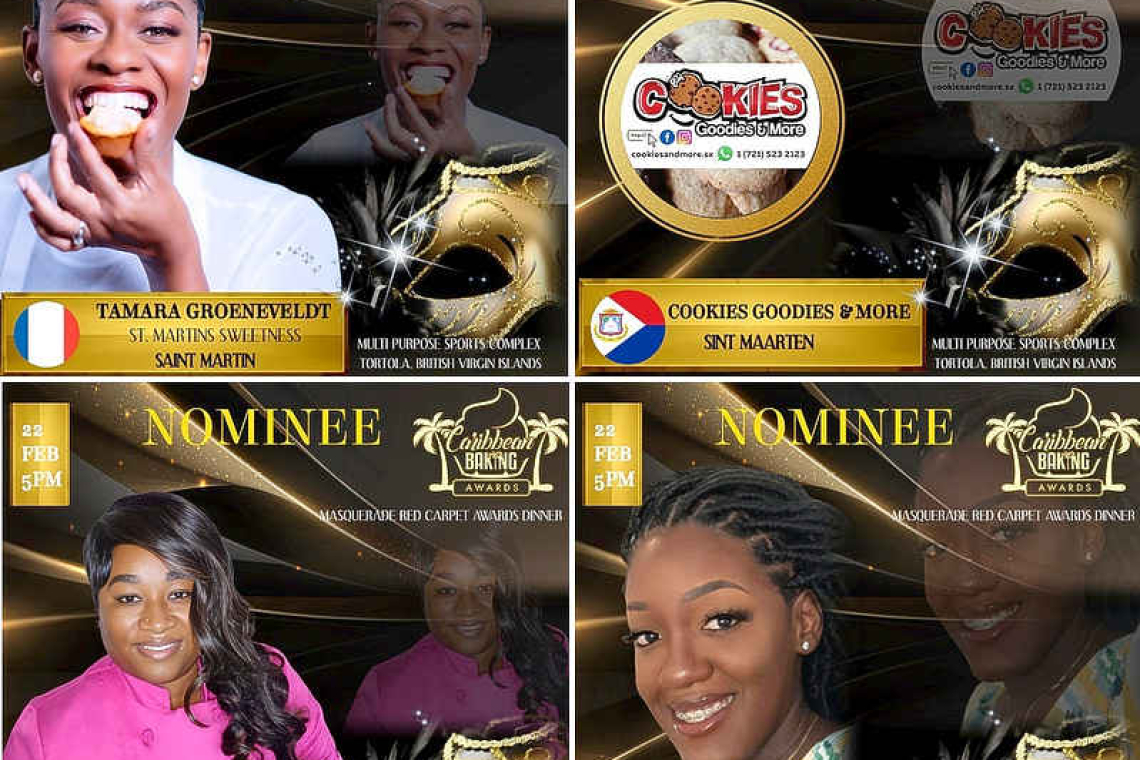 Saint-Martin and St. Maarten among nominees  for the second annual Caribbean Baking Awards