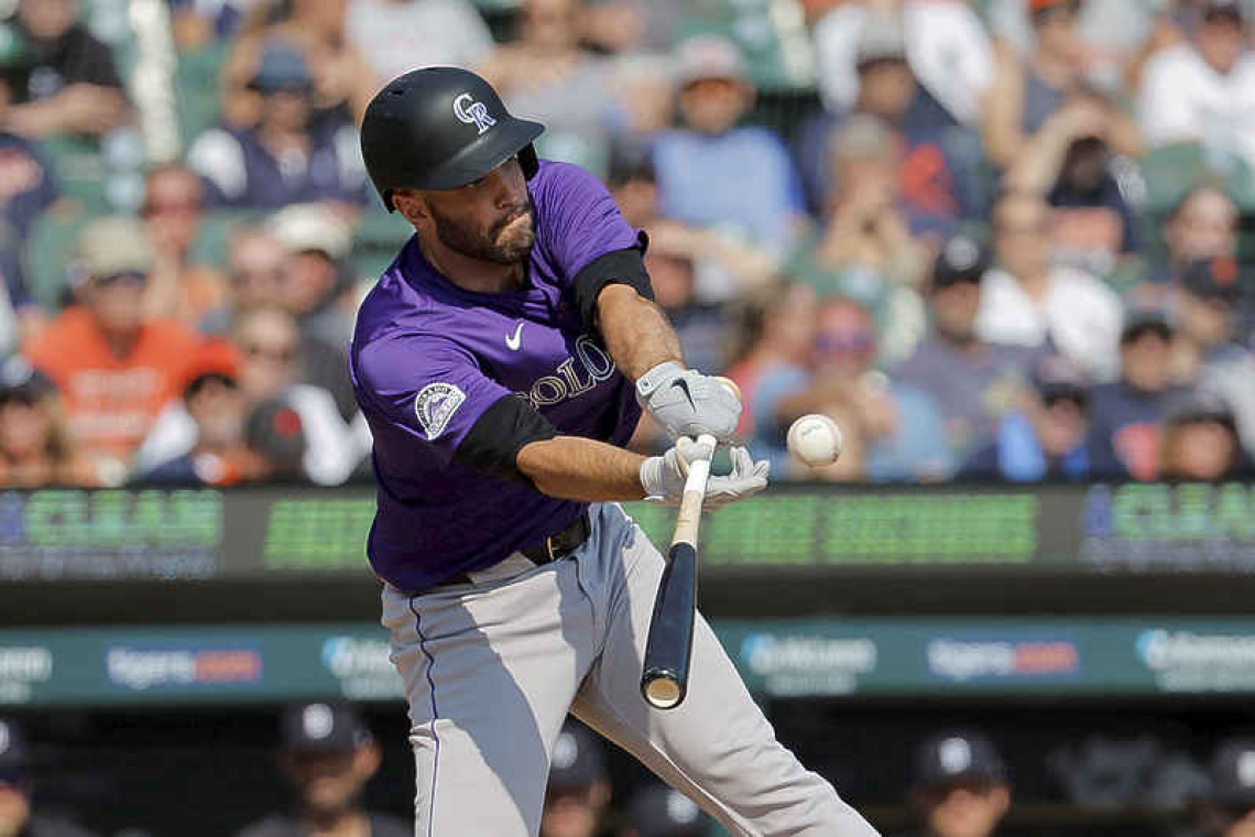 Rockies score twice in ninth, avoid sweep against Tigers