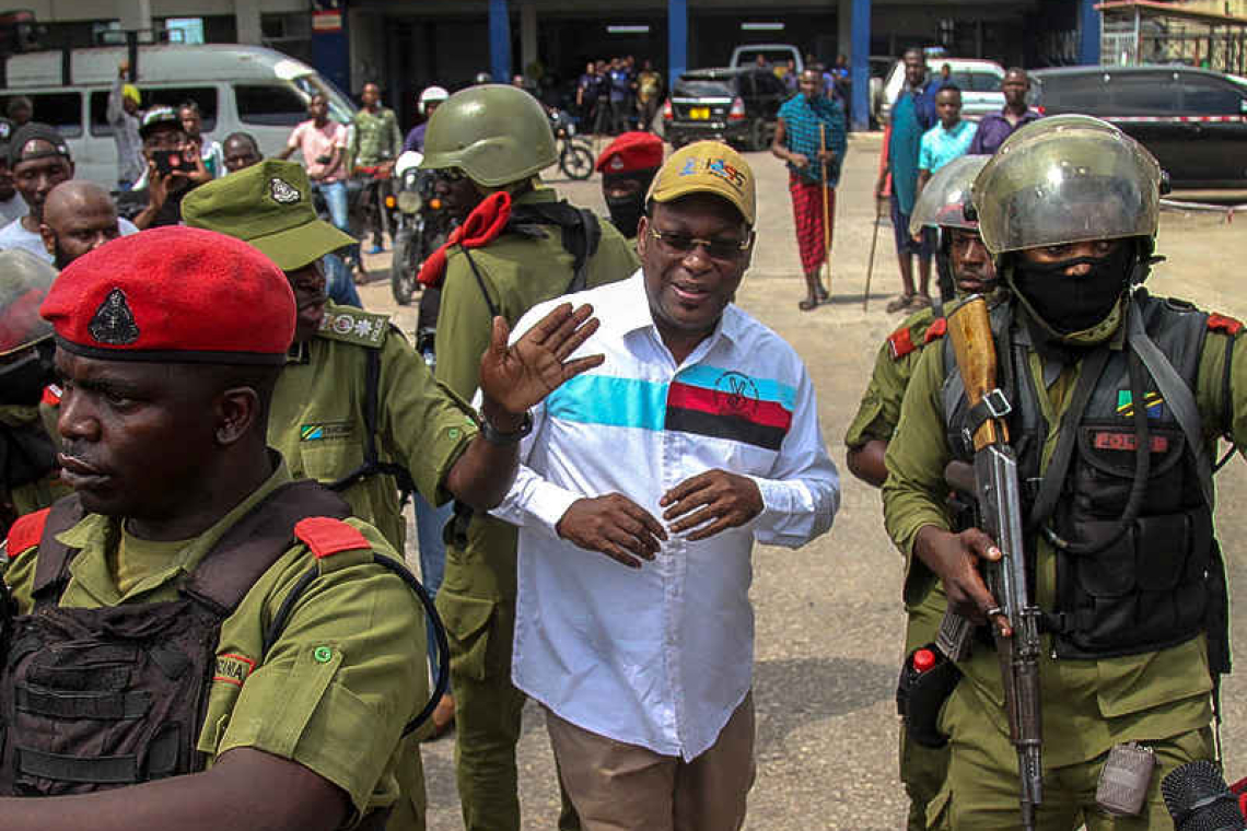 Tanzania briefly arrests three opposition leaders to stop anti-government protests