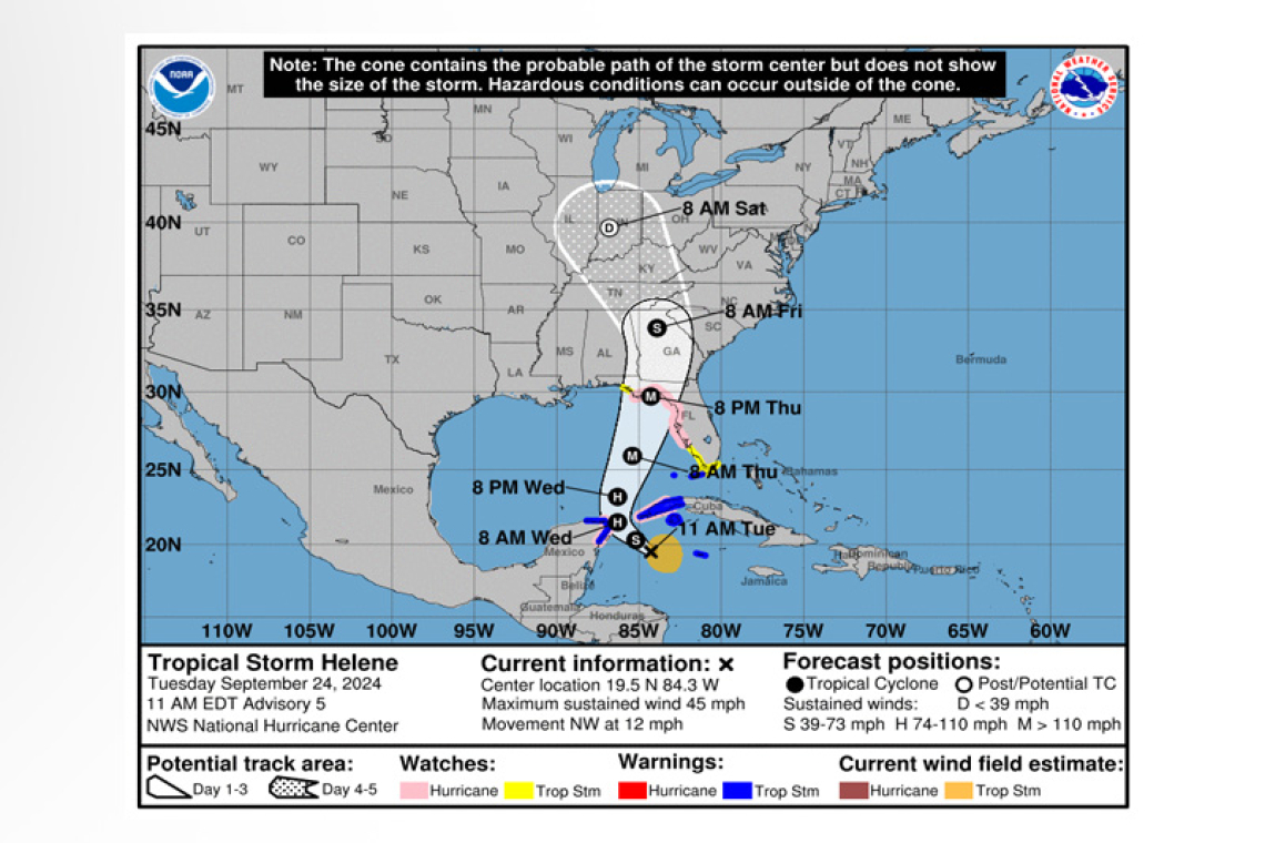 ...TROPICAL STORM HELENE FORMS OVER THE NORTHWESTERN CARIBBEAN SEA...