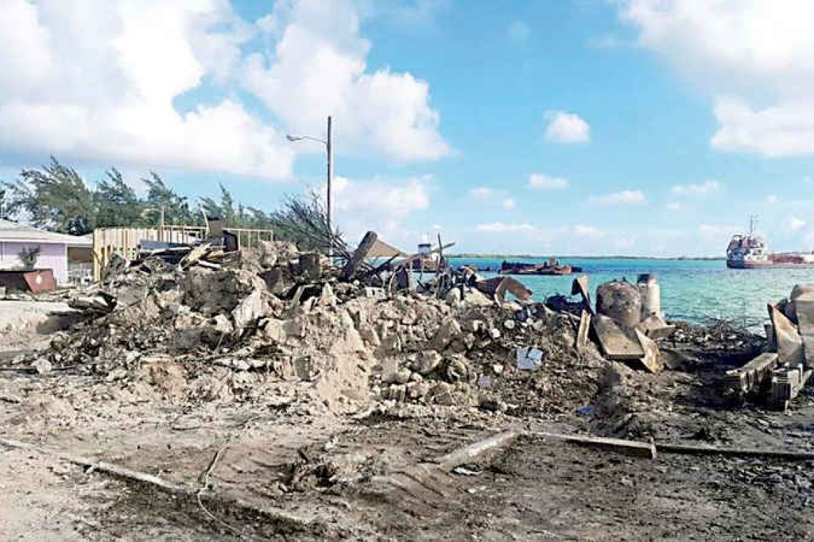 Blaze rips through three  stalls at Exuma fish fry