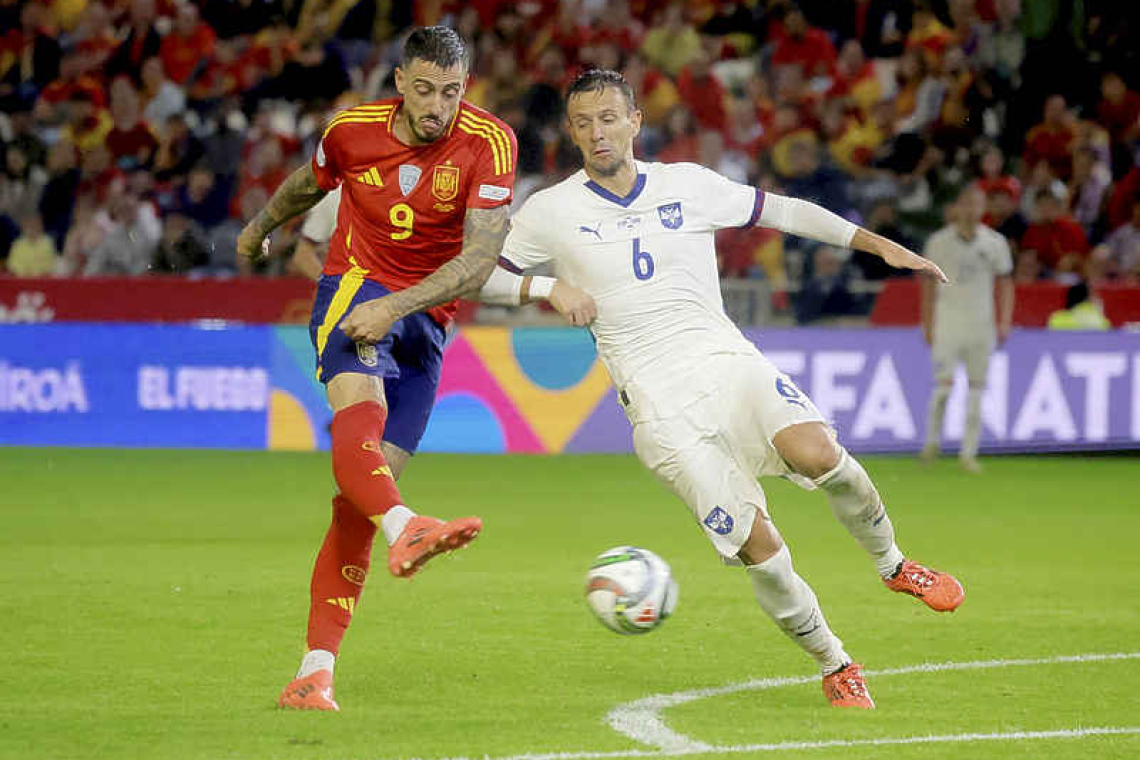 Spain beat Serbia 3-0 to clinch spot in Nations League knockouts