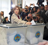 Moldova's Sandu decries 'unprecedented' meddling as EU referendum goes to wire 