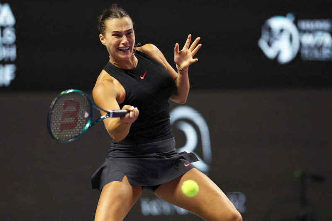 Top seed Sabalenka reaches semis at WTA Finals with win over Paolini