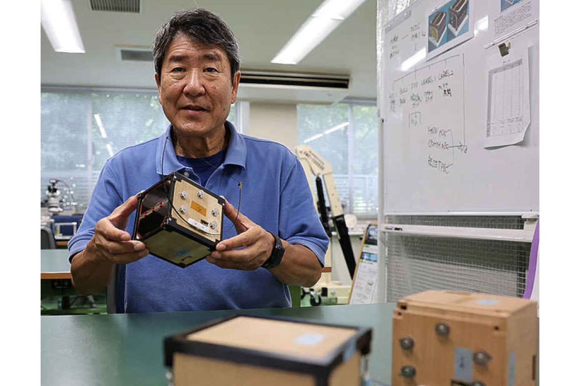 World's first wooden satellite, developed in Japan, heads to space