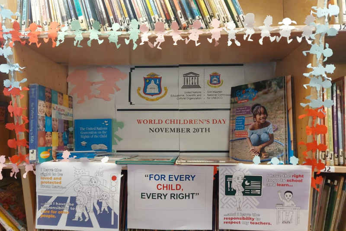 Child rights exhibition  on display at library