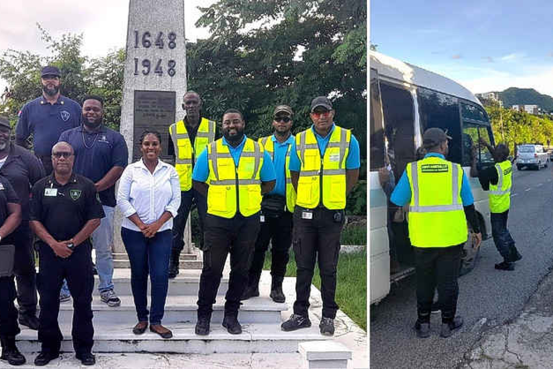    Dutch and French transport controllers  inspect public buses at border crossing 