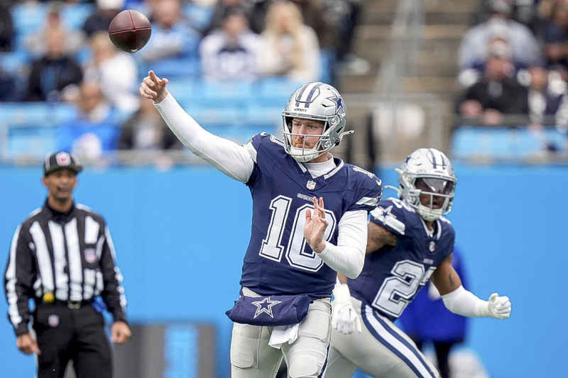 Cooper Rush throws 3 TD passes as Cowboys beat Panthers 30-14