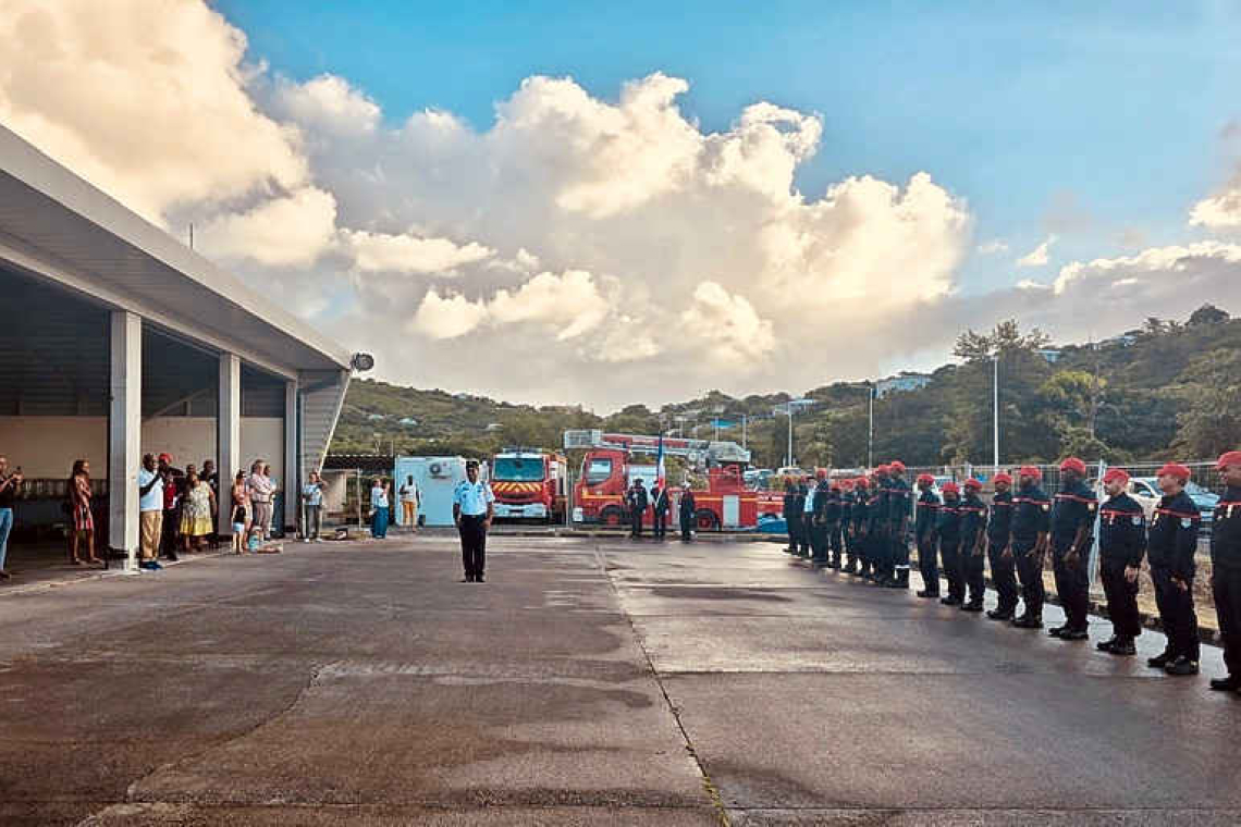 Medals awarded at Fire  Brigade HQ in La Savane